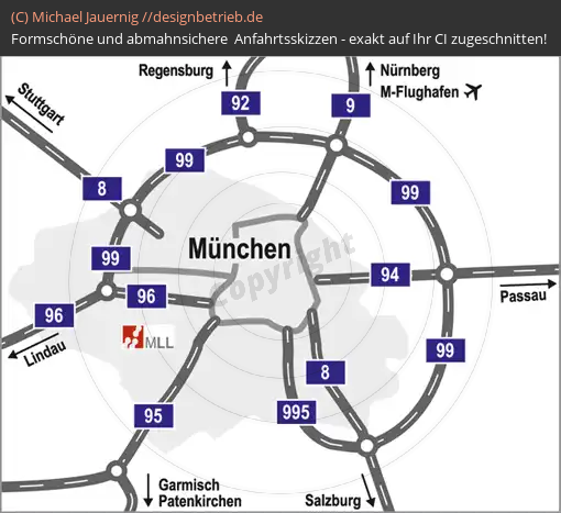 Anfahrtsskizzen München Übersichtskarte (266)