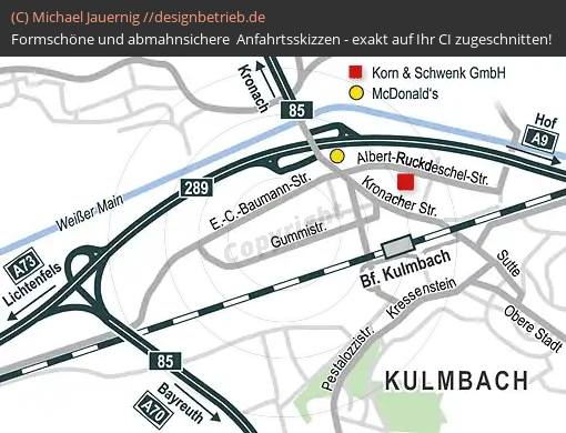 Anfahrtsskizzen Kulmbach Albert-Ruckdeschel-Straße (380)