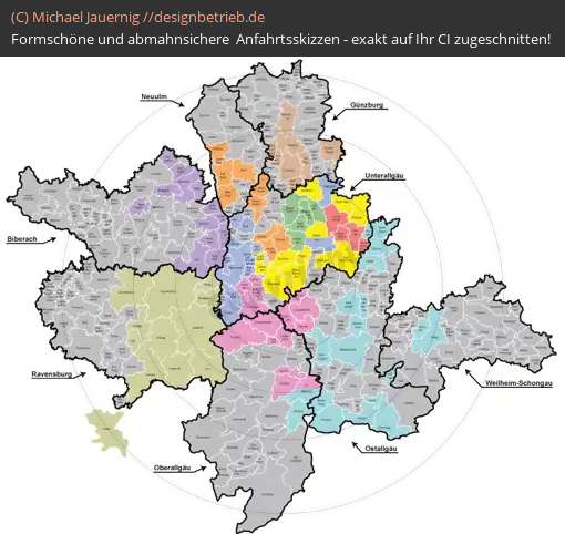 Anfahrtsskizzen Landkreise Bayern und Baden-Württemberg (528)
