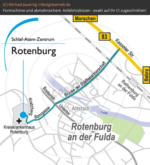 Anfahrtsskizzen Rotenburg / Fulda (551)