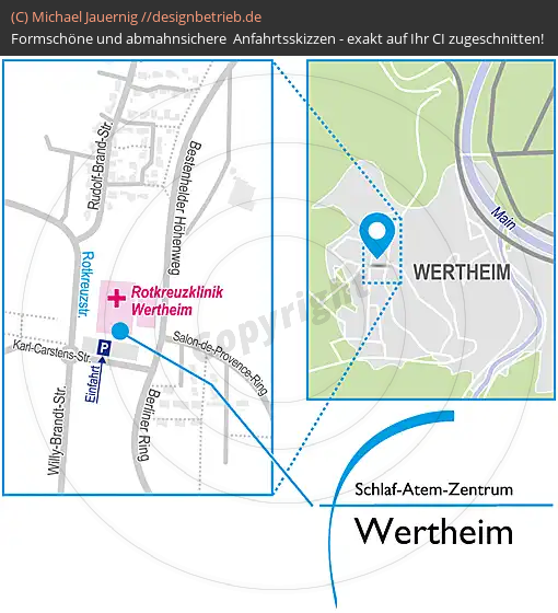 Anfahrtsskizzen Wertheim Rotkreuzstraße (746)