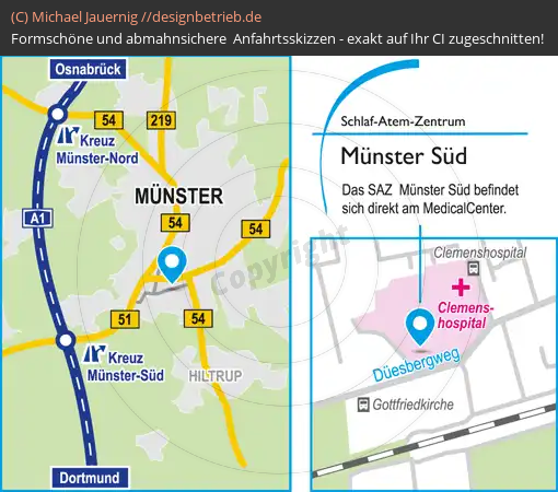 Anfahrtsskizzen Münster-Süd (753)