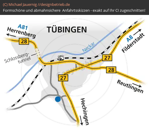 Anfahrtsskizzen Tübingen Übersichtskarte (210)