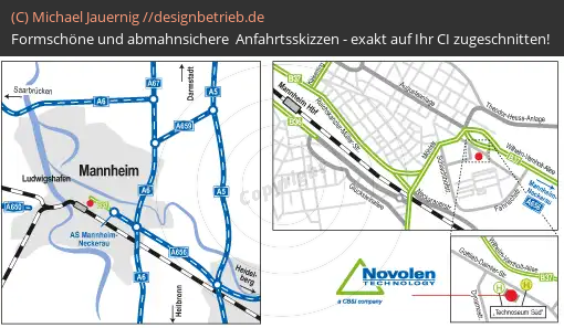 Anfahrtsskizzen Mannheim (Übersichtskarte und Detailkarte) (222)