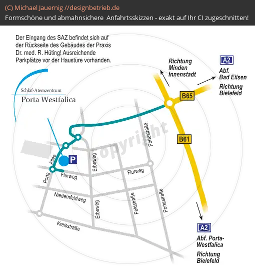 Anfahrtsskizzen Porta Westfalica / Minden (252)