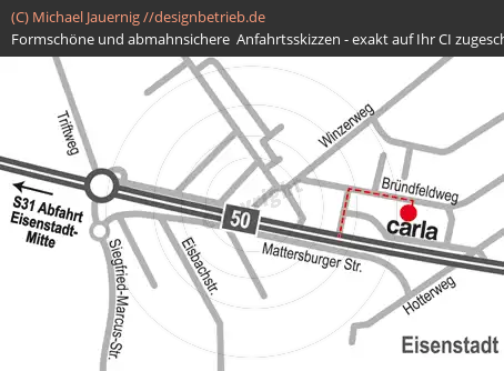 Anfahrtsskizzen erstellen / Anfahrtsskizze Eisenstadt   CARITAS Österreich