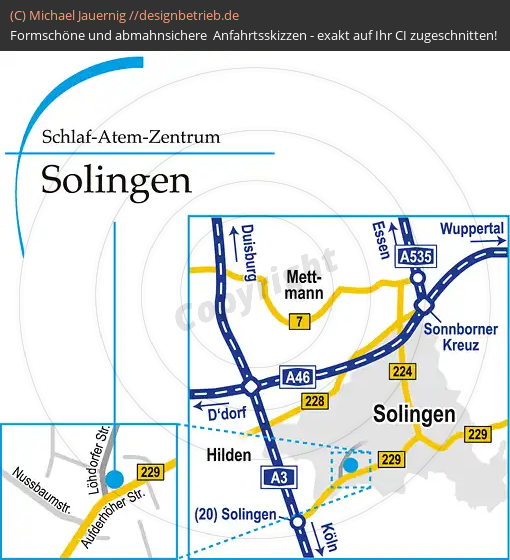Anfahrtsskizze 365 Solingen Löhdorfer Straße   Löwenstein Medical GmbH & Co. KG (365)