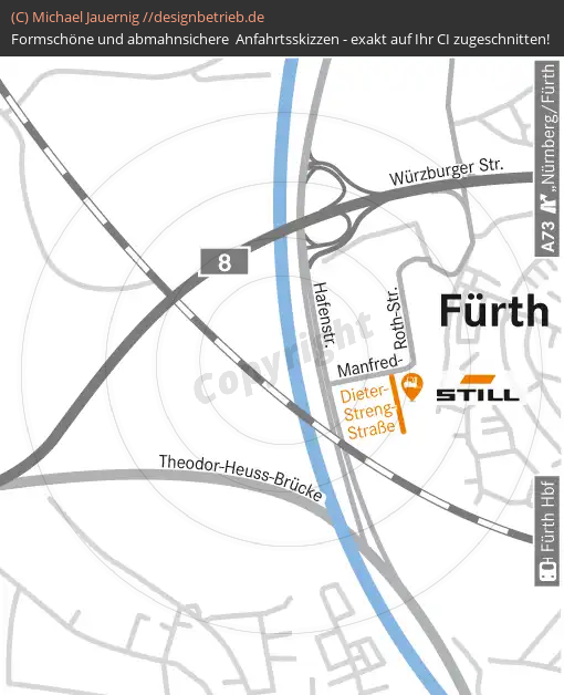 Anfahrtsskizzen Fürth Dieter-Streng-Straße (398)