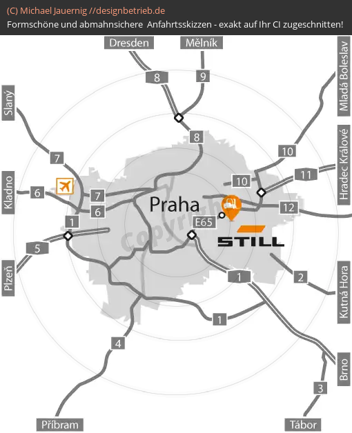 Anfahrtsskizzen Prag Übersichtskarte (416)