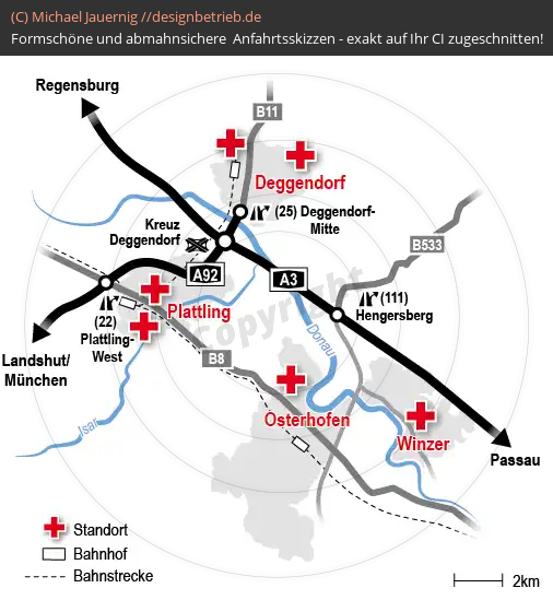 Anfahrtsskizzen Deggendorf Osterhofen Plattling Winzer (418)