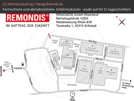 Anfahrtsskizzen Erftstadt Betriebsgelände Lageplan (423)