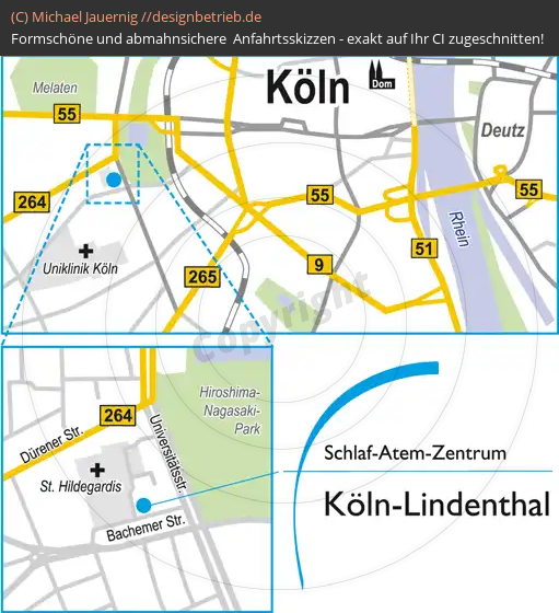 Anfahrtsskizzen Köln Lindenthal (466)