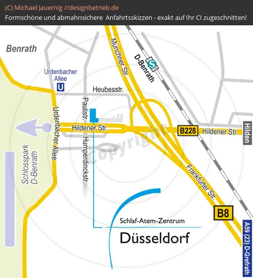 Anfahrtsskizzen Düsseldorf Benrath (473)