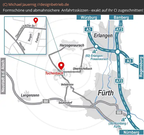 Anfahrtsskizzen Tuchenbach / Fürth (485)