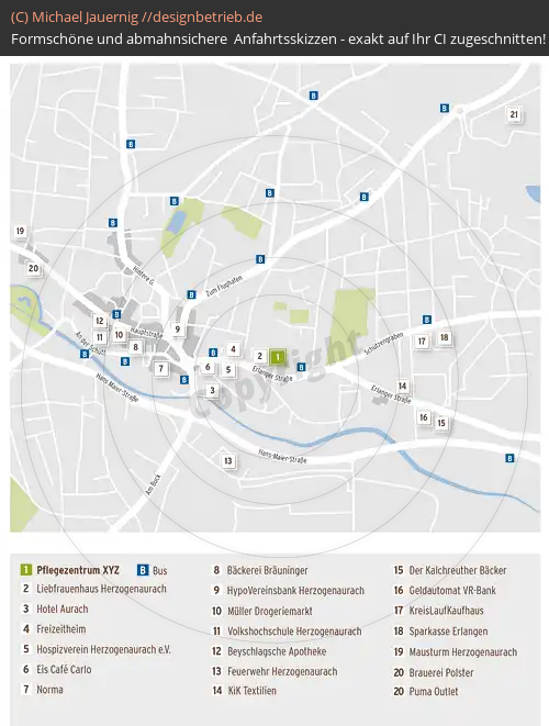 Anfahrtsskizzen Herzogenaurach (Lageplan) (487)