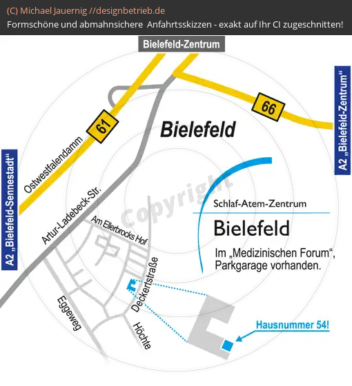Anfahrtsskizzen Bielefeld Deckertstraße (503)