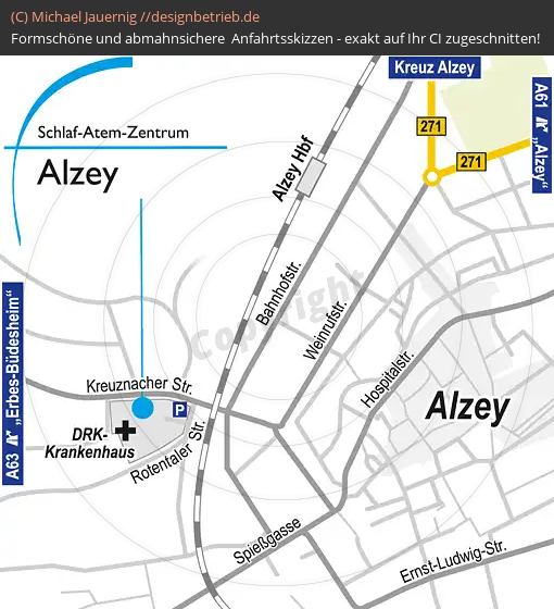 Anfahrtsskizzen Alzey (Kreuznacher Straße) (506)