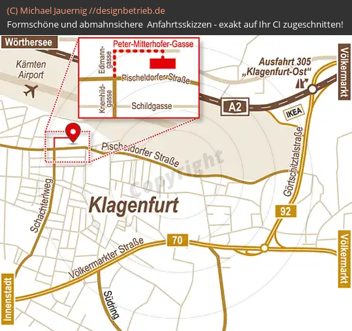 Anfahrtsskizzen Klagenfurt Österreich (515)