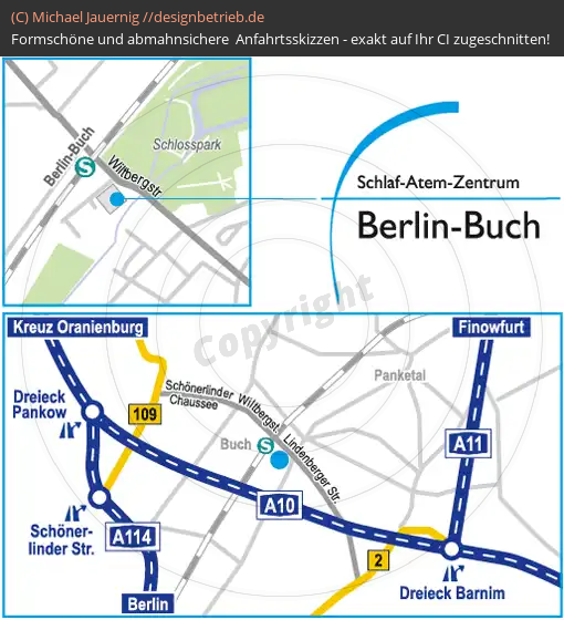 Anfahrtsskizzen erstellen / Anfahrtsskizze Berlin   Schlaf-Atem-Zentrum | Löwenstein Medical GmbH & Co. KG