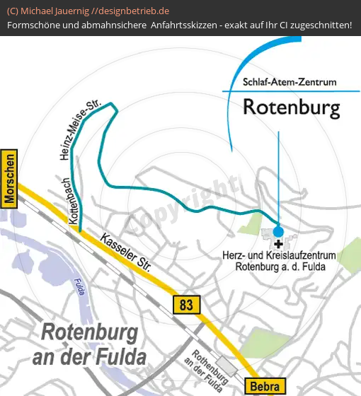 Anfahrtsskizzen Rotenburg / Fulda (552)