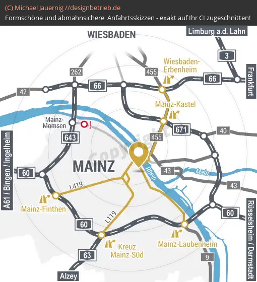 Anfahrtsskizzen Mainz (Übersichtskarte) (602)