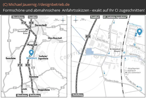 Anfahrtsskizzen Bickenbach Pflanzgewann (710)