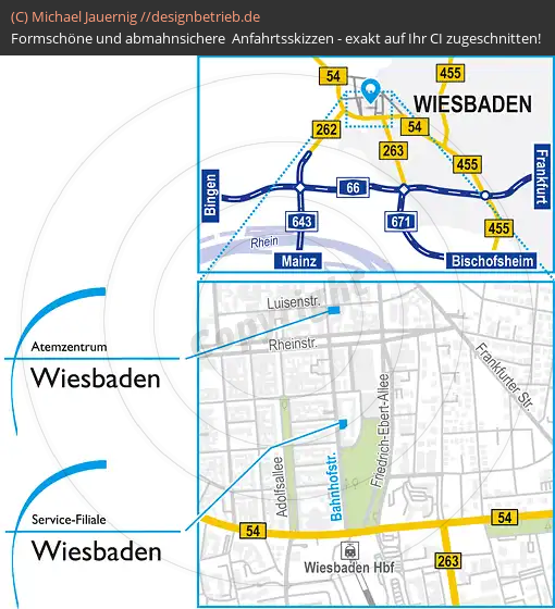 Anfahrtsskizzen Wiesbaden Bahnhofstraße (716)