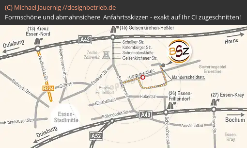 Anfahrtsskizzen Essen Manderscheidtstraße 90 (731)