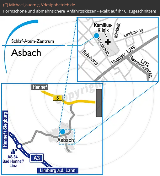 Anfahrtsskizzen Asbach Hospitalstraße (747)