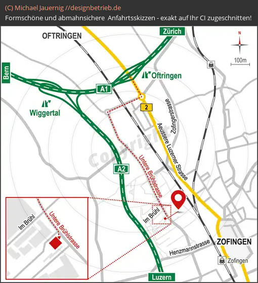 Anfahrtsskizzen Zofingen (Schweiz) (755)