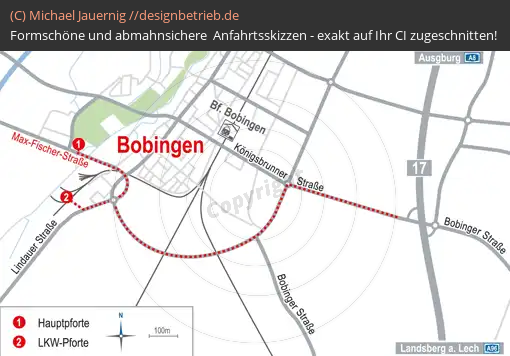 Anfahrtsskizze 798 Bobingen / München   Übersichtskarte | Industriepark Werk Bobingen GmbH & Co. KG (798)